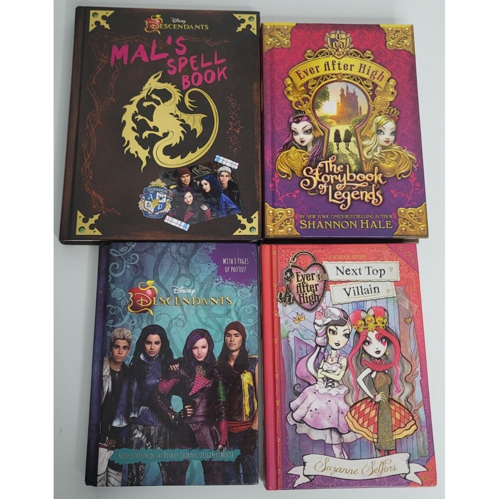 Lot of 4 Ever After High Descendents Hardcover Books Teen Disney Shannon Hale